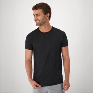 Hanes Men's Black Short Sleeve Tee